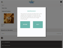 Tablet Screenshot of infinityvapers.com